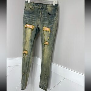 SERENADE DISTRESSED DENIM PANTS/ PRELOVED/ SIZE 30